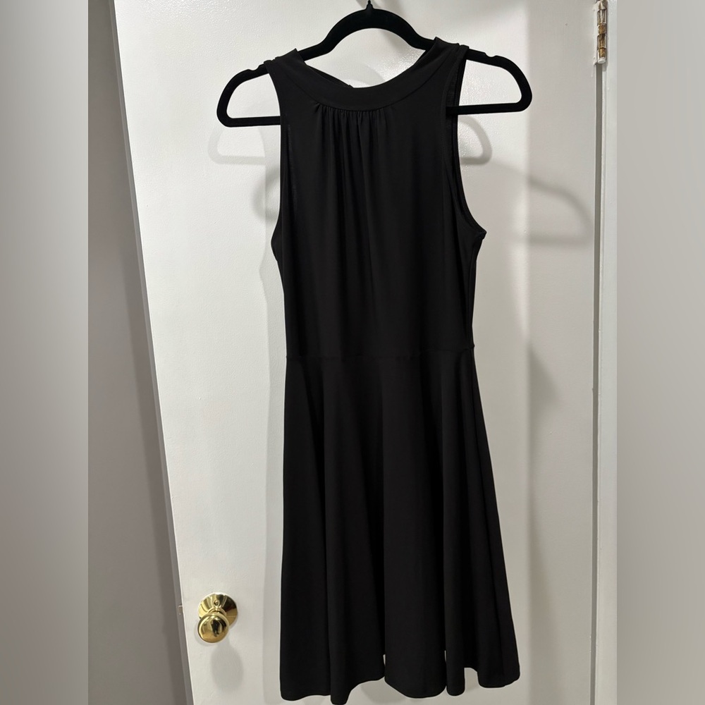 Tash + Sophie Elegant Black Sleeveless Midi Dress Medium